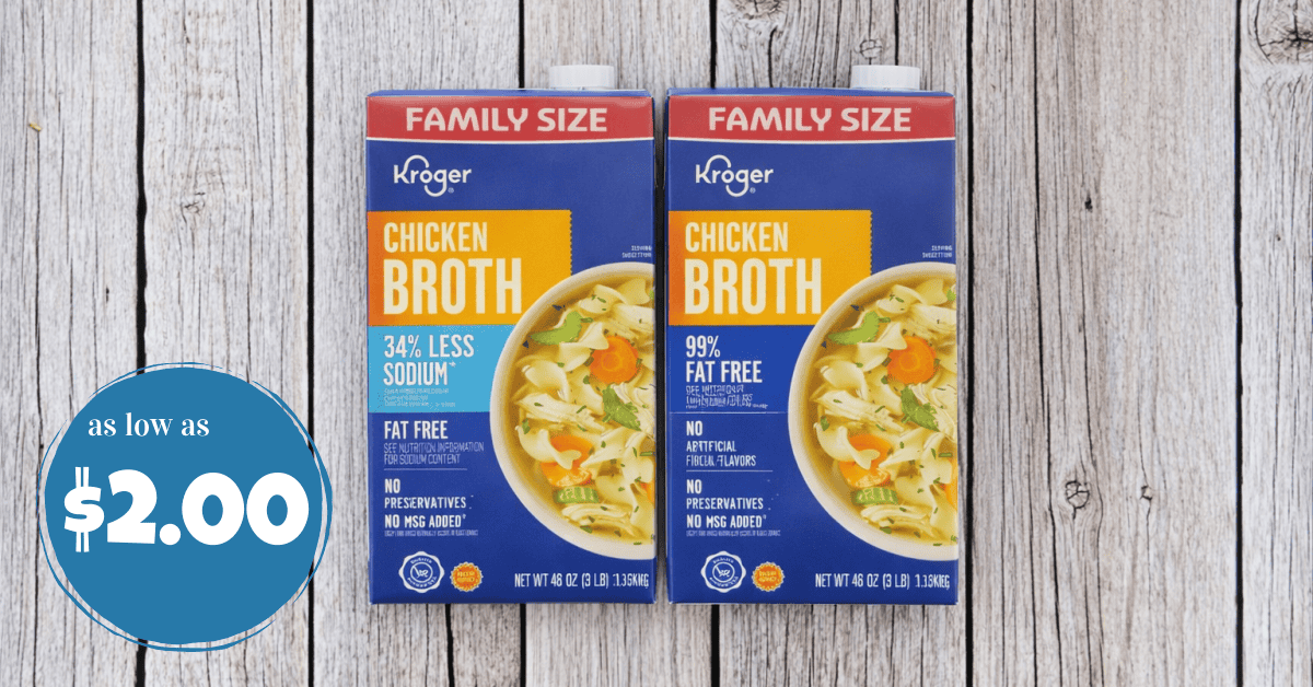 Kroger Family Size Broths as low as $2.00! - Kroger Krazy