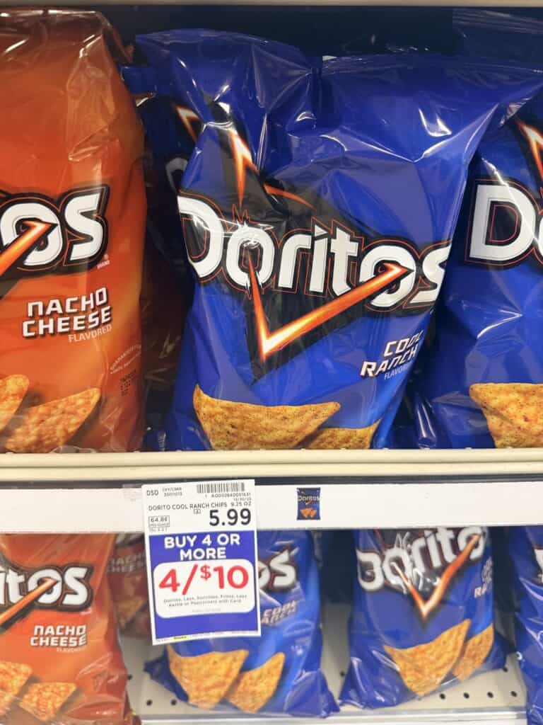 lay's, doritos and sunchips kroger shelf image (3)