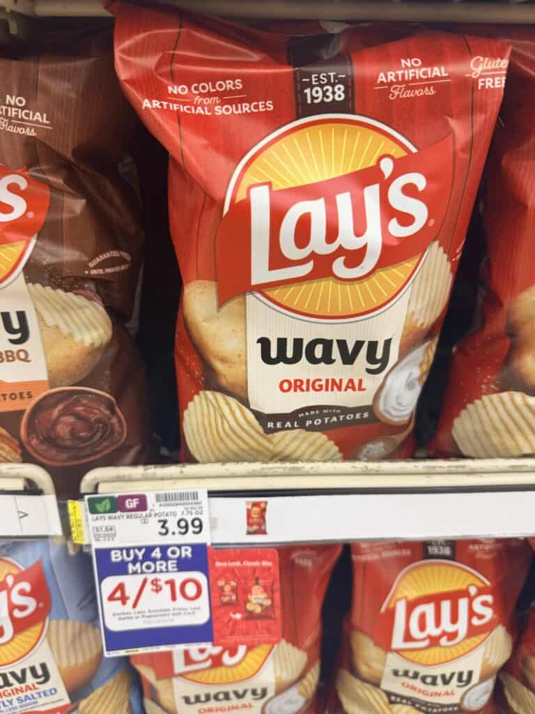 lay's, doritos and sunchips kroger shelf image (3)