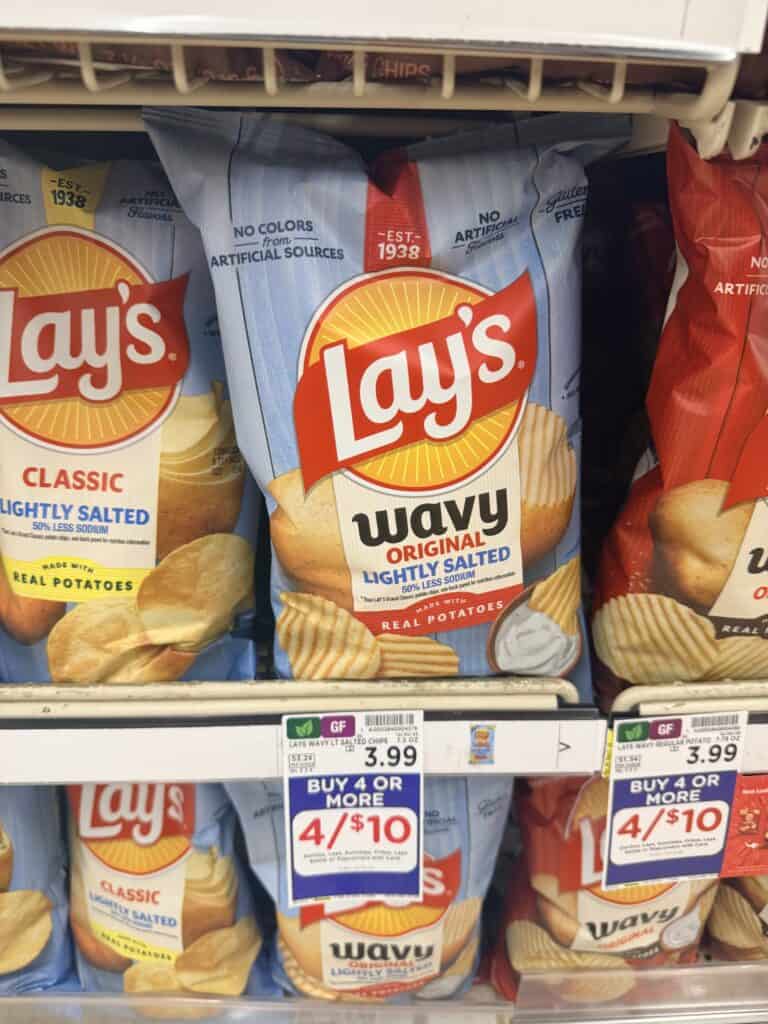 lay's, doritos and sunchips kroger shelf image (3)