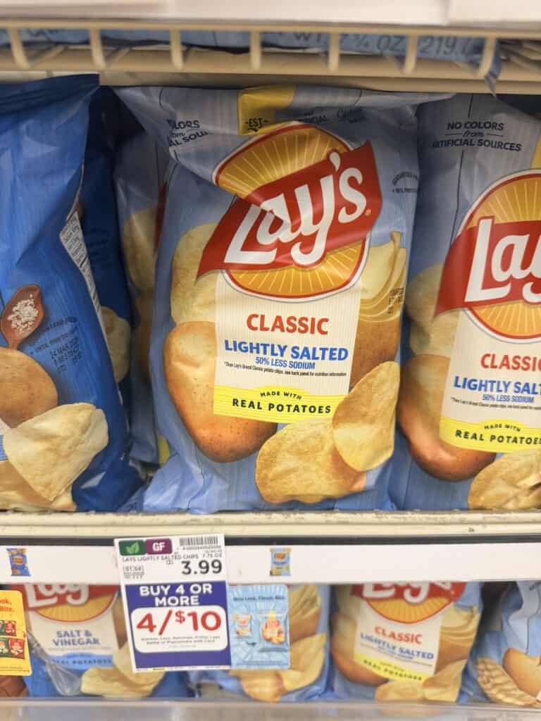lay's, doritos and sunchips kroger shelf image (3)