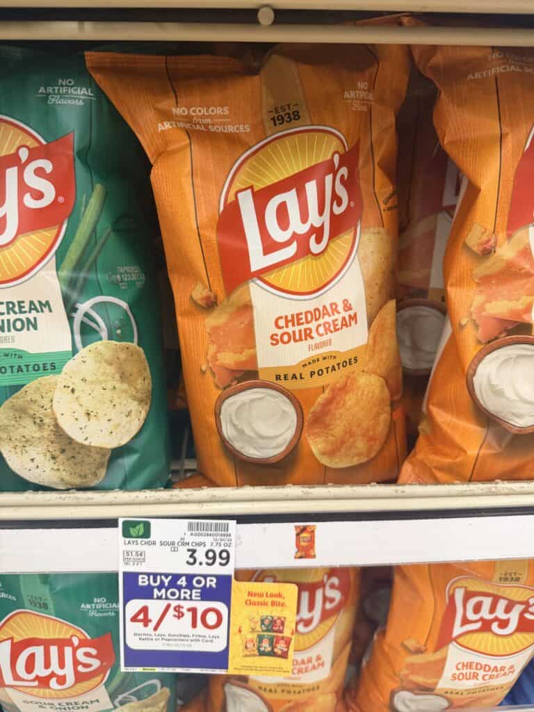 lay's, doritos and sunchips kroger shelf image (3)