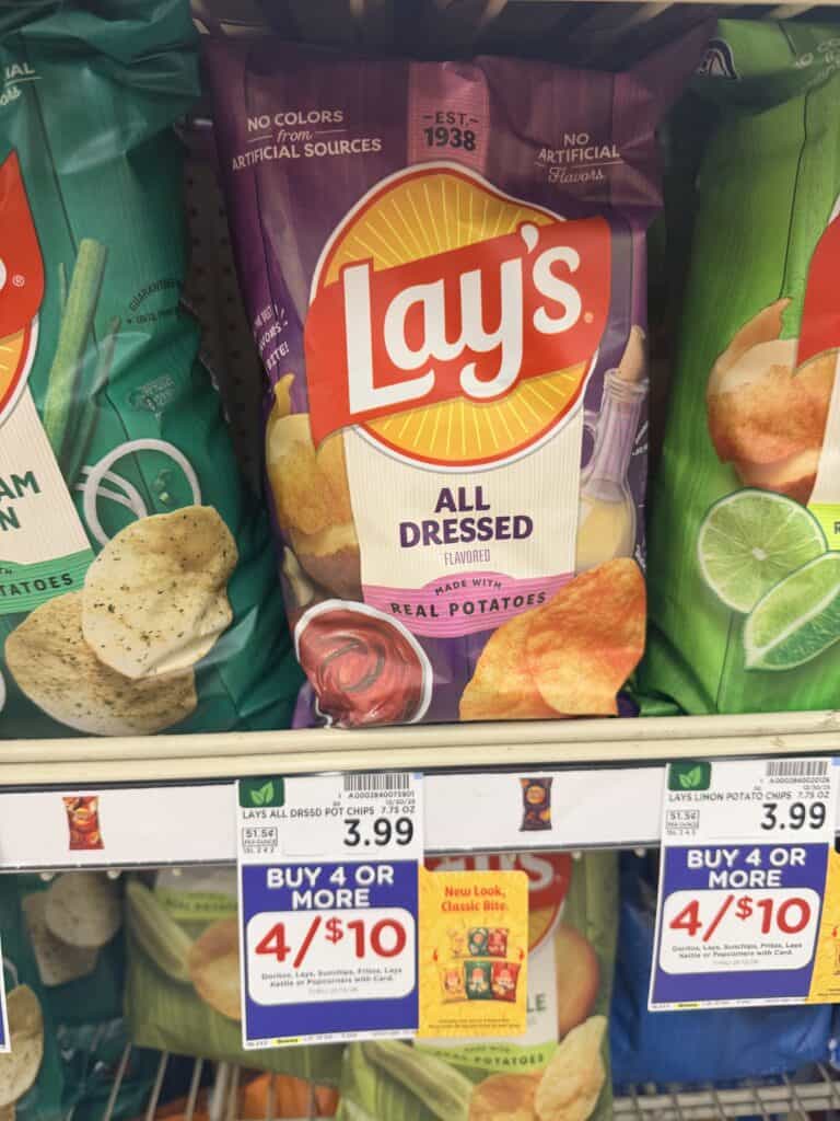 lay's, doritos and sunchips kroger shelf image (3)