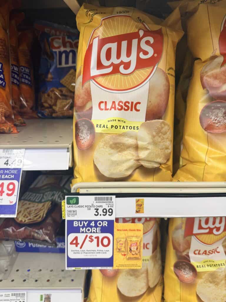 lay's, doritos and sunchips kroger shelf image (3)