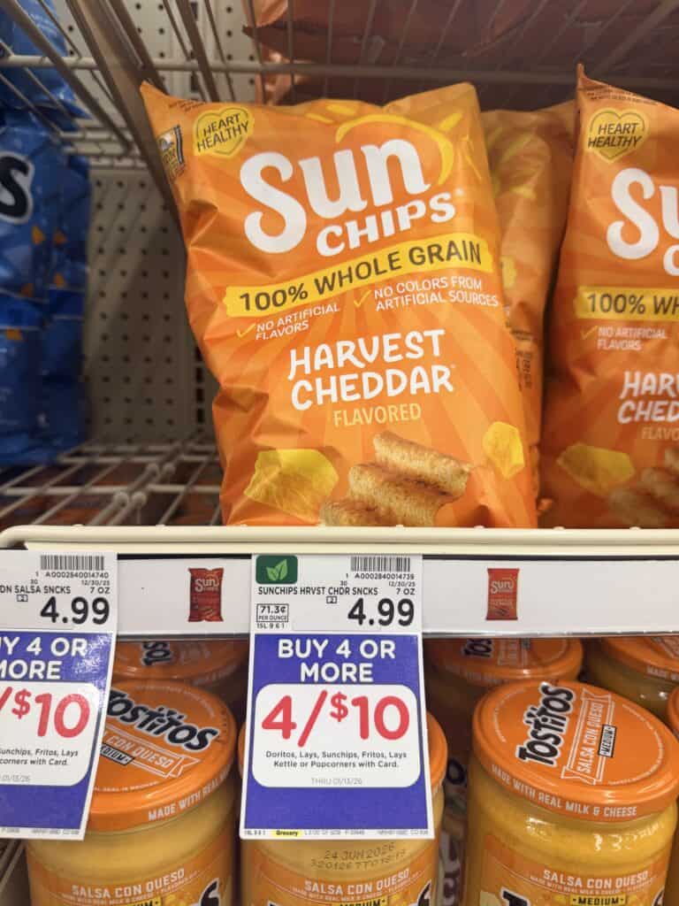 lay's, doritos and sunchips kroger shelf image (3)