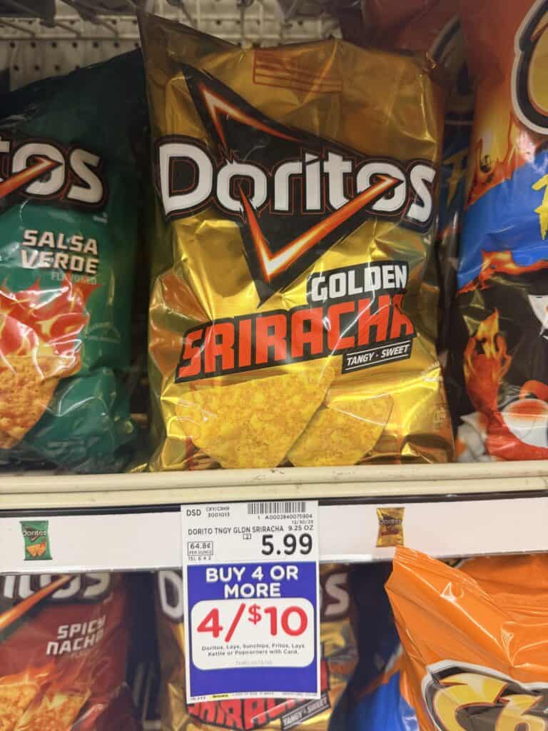 lay's, doritos and sunchips kroger shelf image (3)