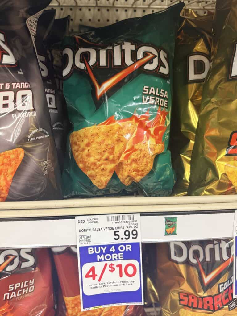 lay's, doritos and sunchips kroger shelf image (3)