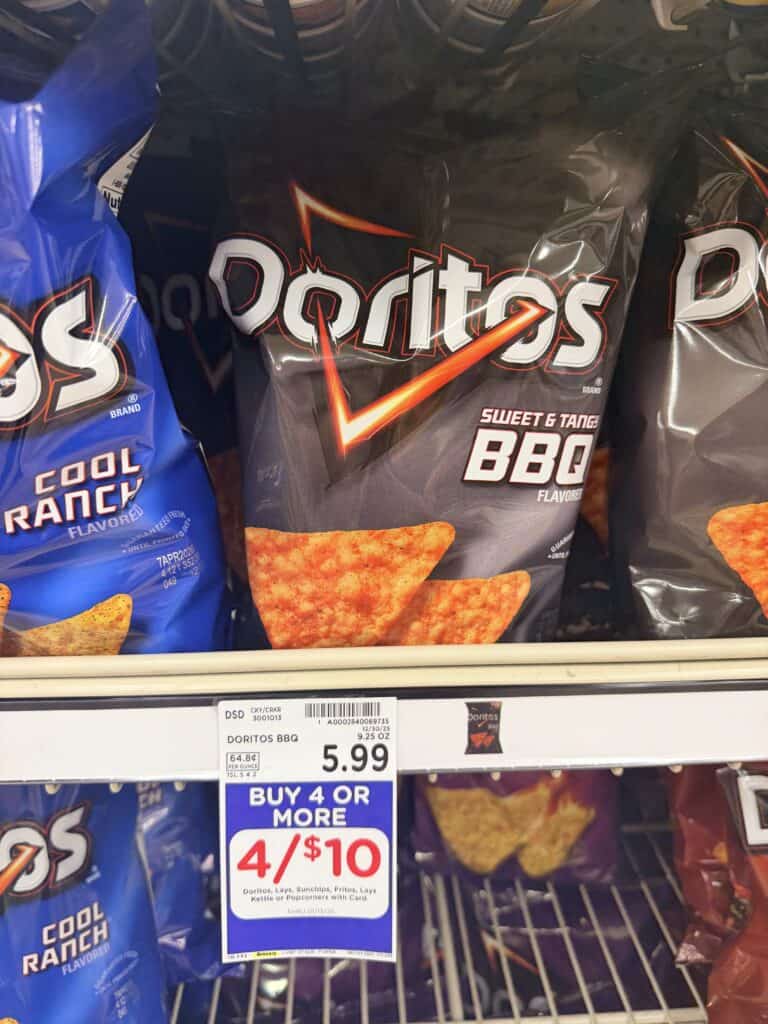 lay's, doritos and sunchips kroger shelf image (3)