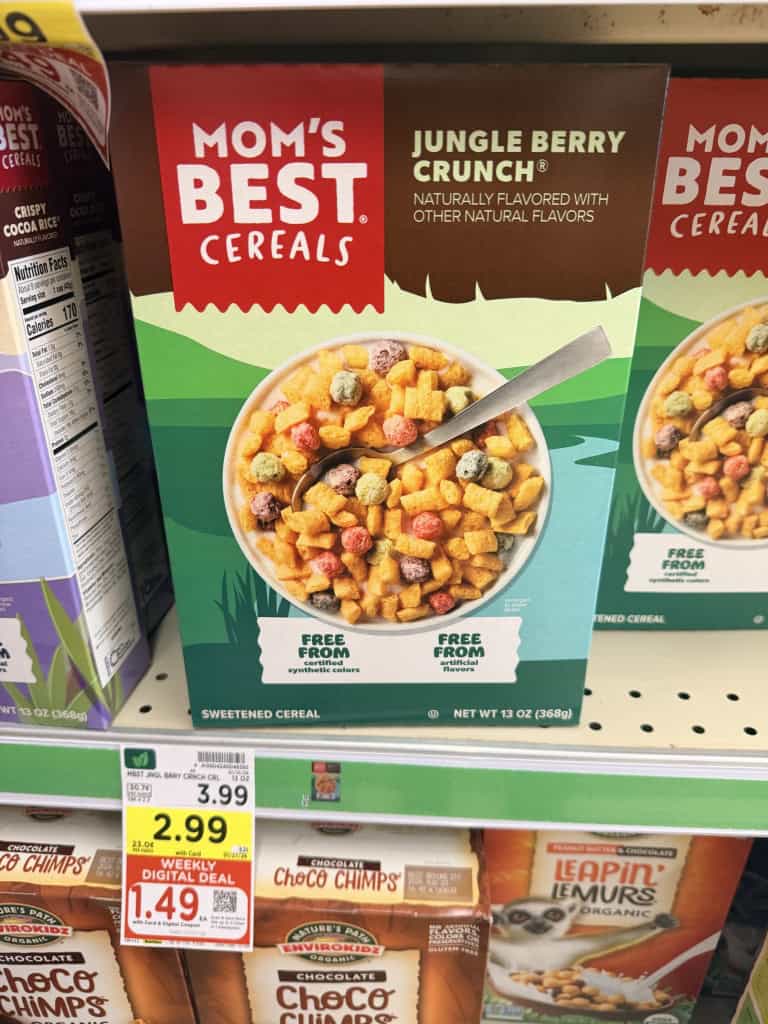 mom's best cereal kroger shelf image (1)