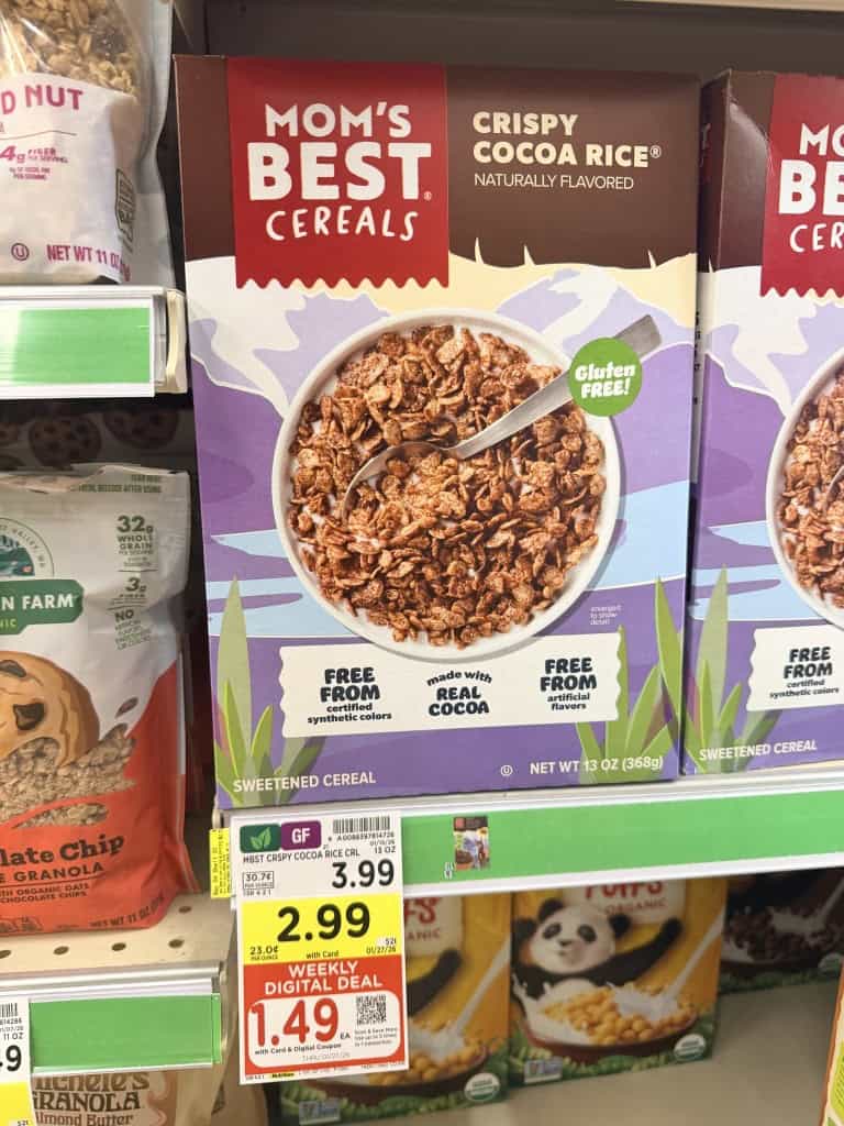 mom's best cereal kroger shelf image (1)
