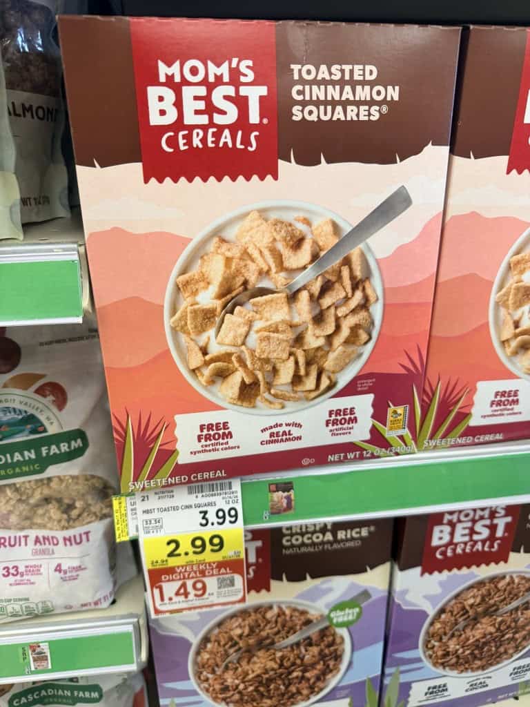 mom's best cereal kroger shelf image (1)