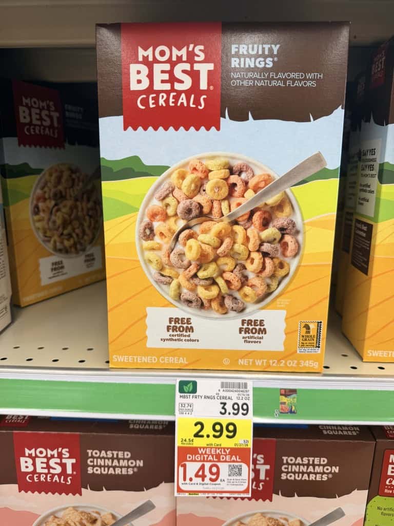 mom's best cereal kroger shelf image (1)