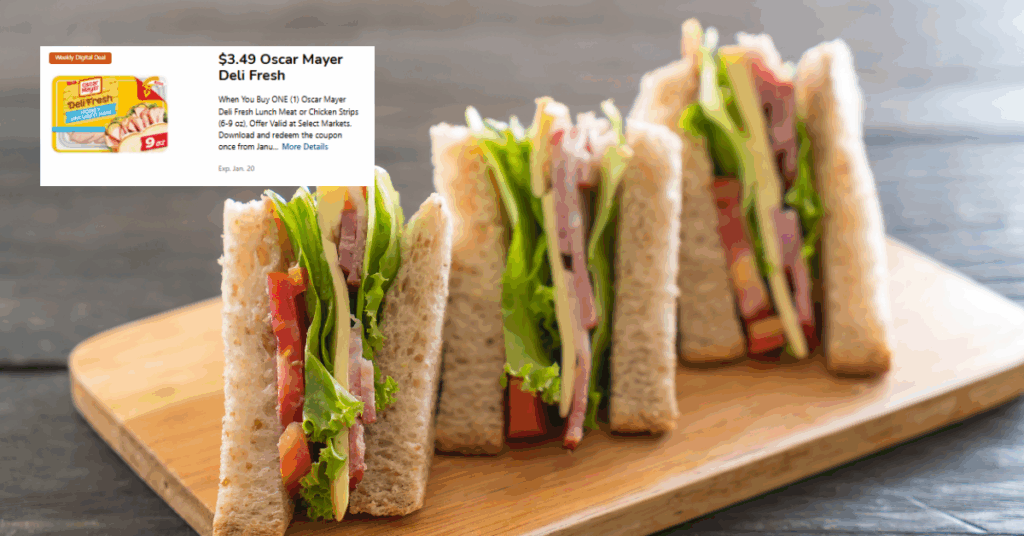 oscar mayer deli fresh lunch meat kroger digital coupon