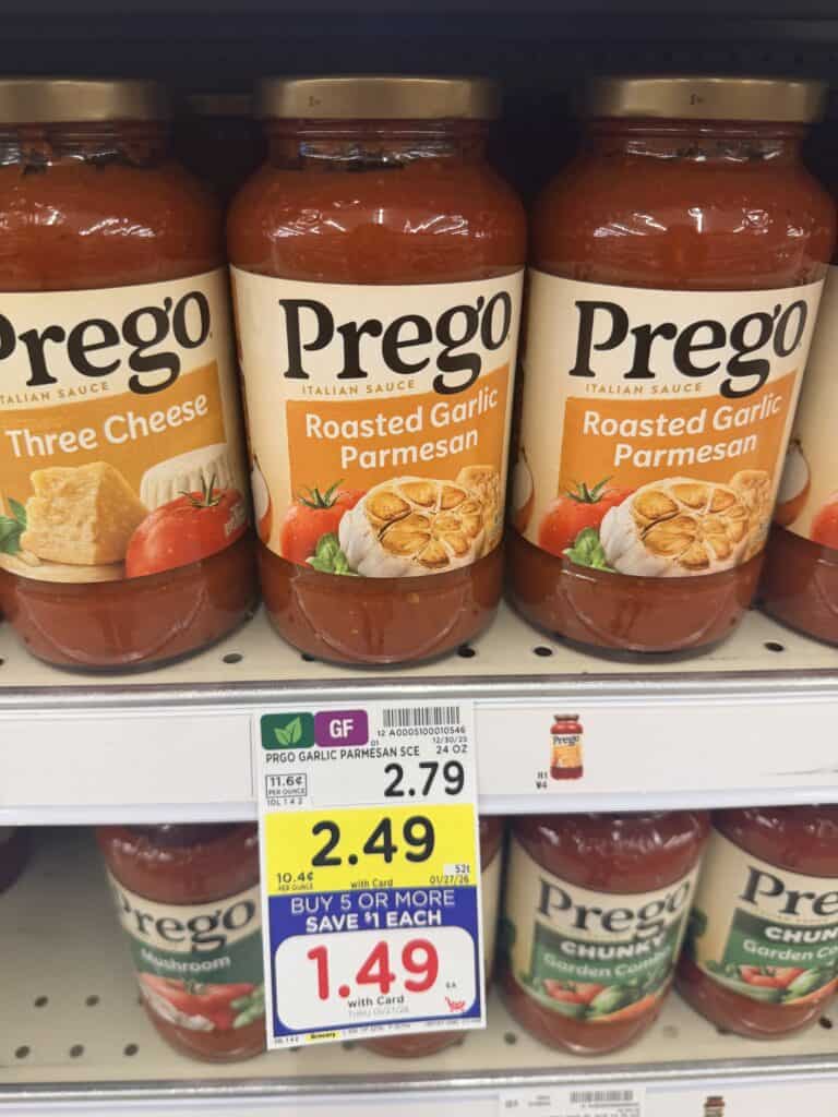 prego pasta sauce kroger shelf image (1)