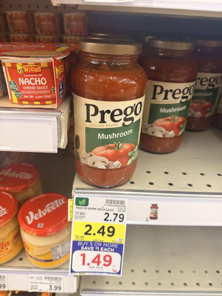 prego pasta sauce kroger shelf image (1)