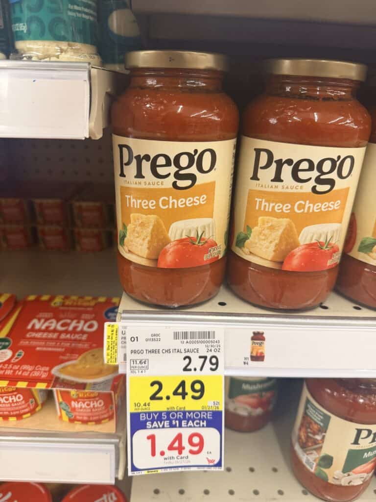 prego pasta sauce kroger shelf image (1)