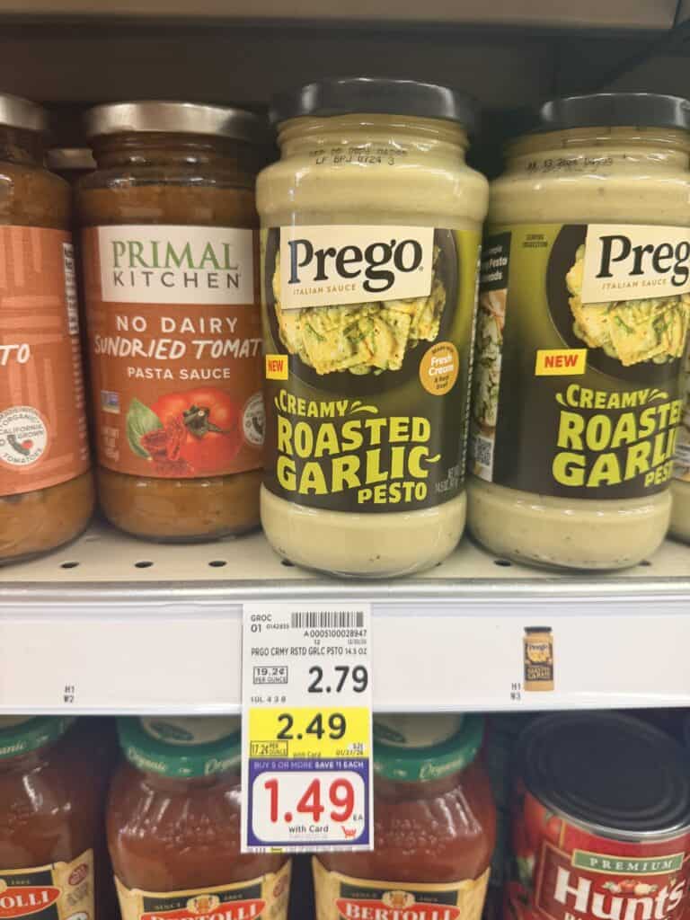 prego pasta sauce kroger shelf image (1)