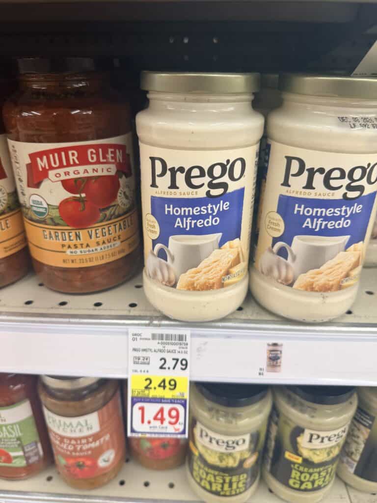 prego pasta sauce kroger shelf image (1)