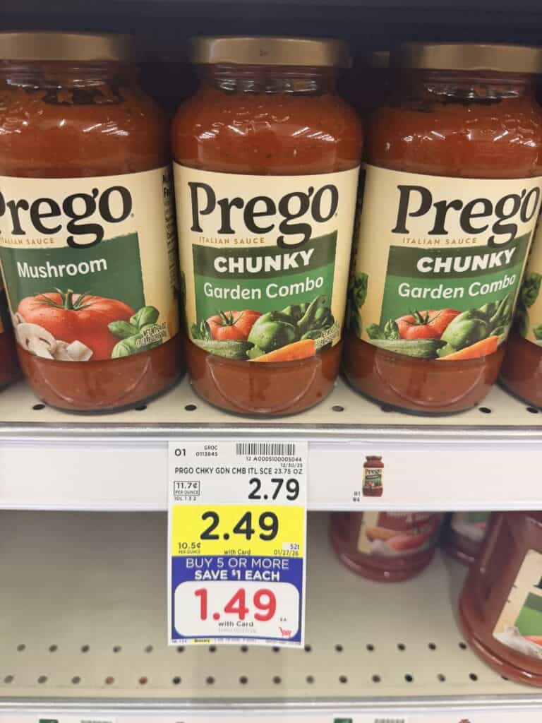 prego pasta sauce kroger shelf image (1)