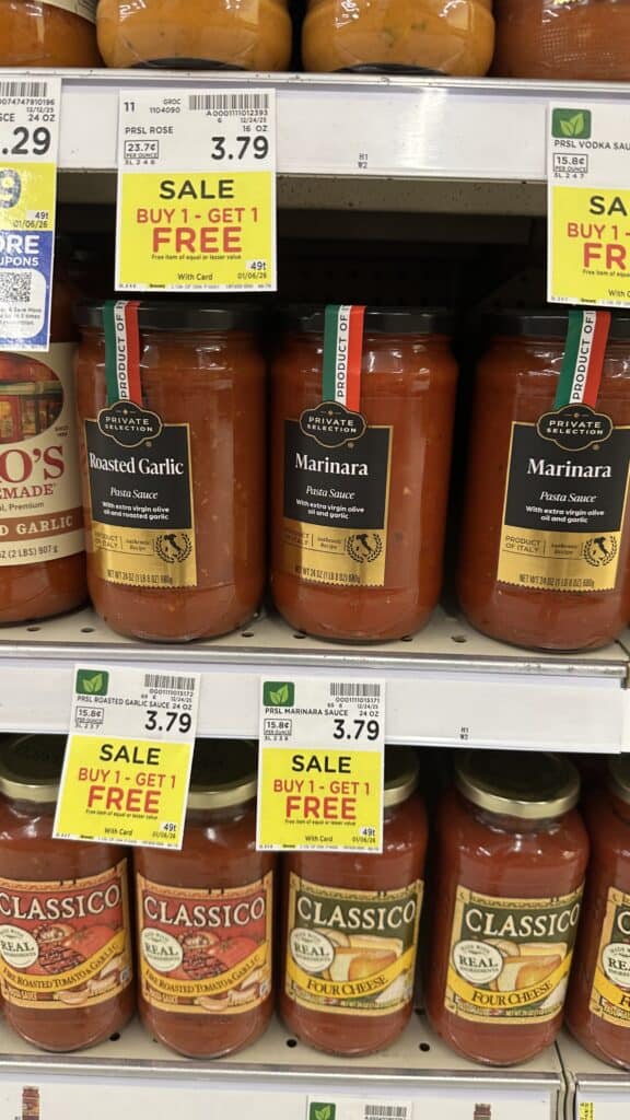 private selection pasta and sauce kroger shelf image (4)