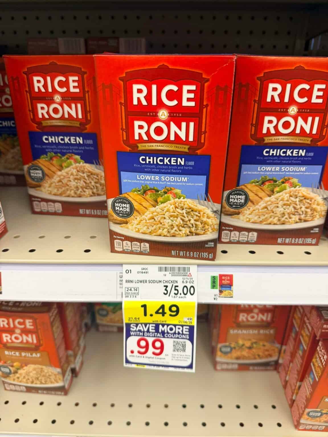 Quaker Rice Roni Rice A Roni and Pasta Roni as low as 99¢! - Kroger Krazy
