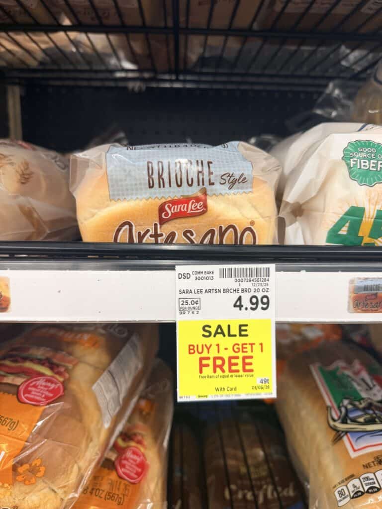 sara lee artesano kroger shelf image (1)