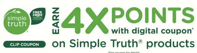 simple truth 4x fuel points kroger