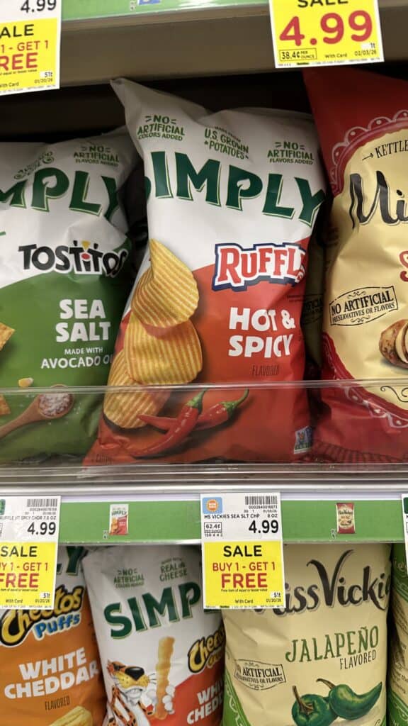 simply chips kroger shelf image