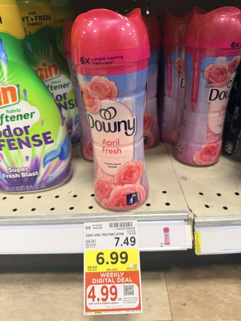 tide, downy and bounce kroger shelf image (1)