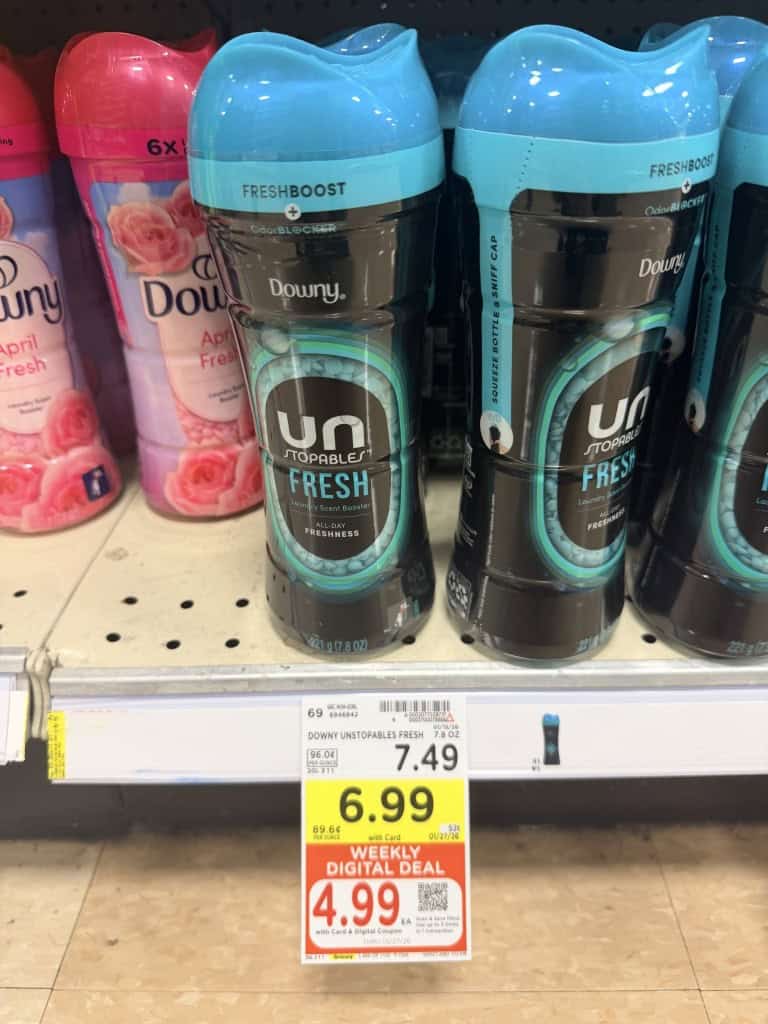 tide, downy and bounce kroger shelf image (1)
