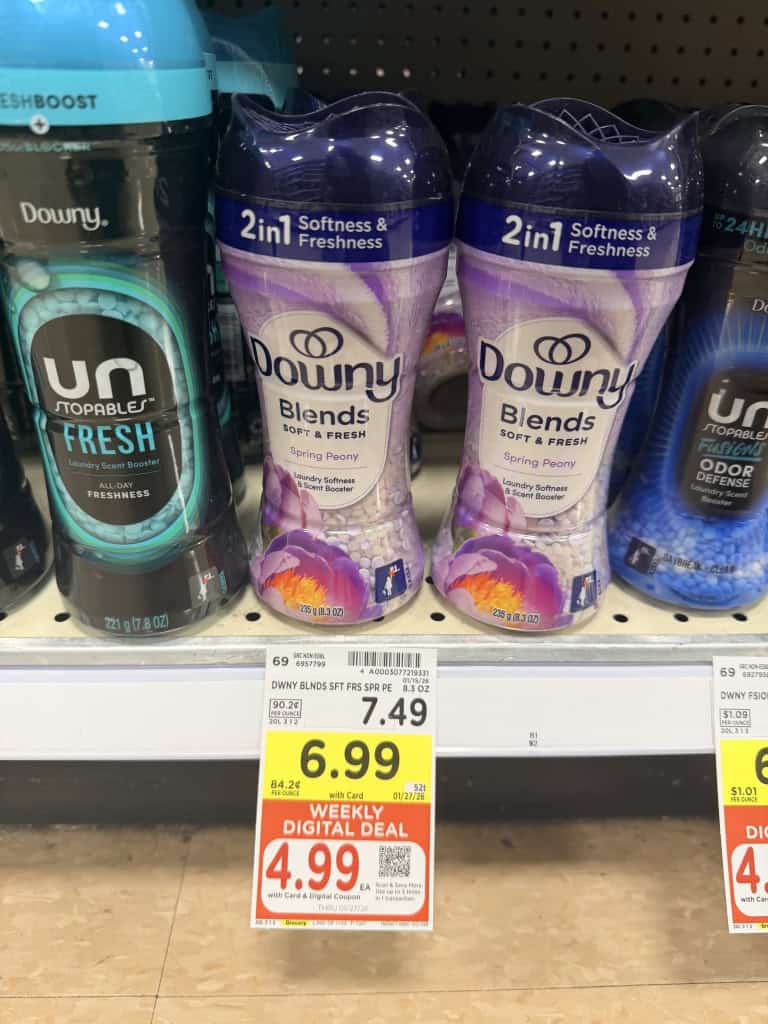 tide, downy and bounce kroger shelf image (1)