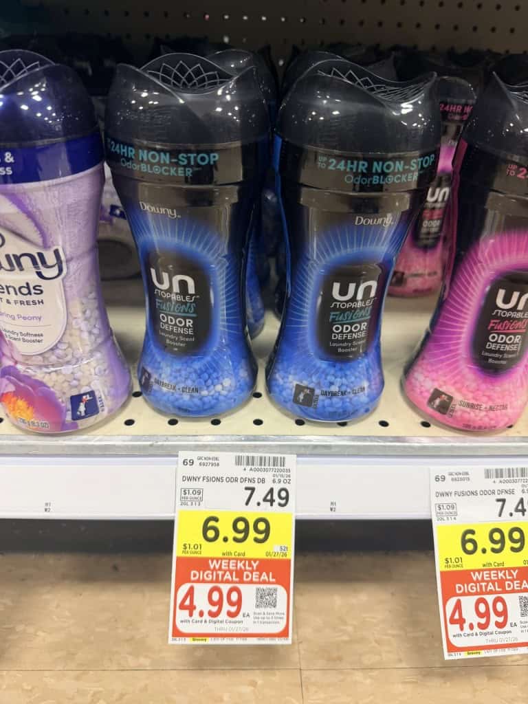 tide, downy and bounce kroger shelf image (1)