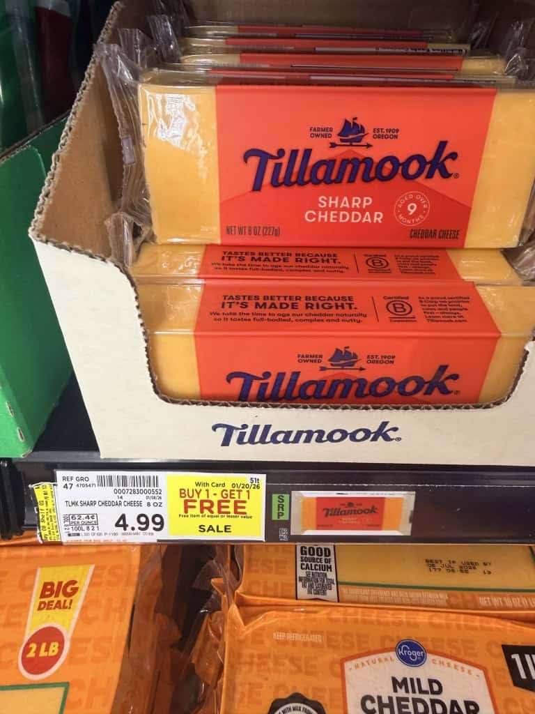 tillamook cheese kroger shelf image (1)