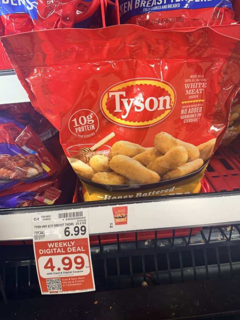 tyson frozen chicken kroger shelf image (1)