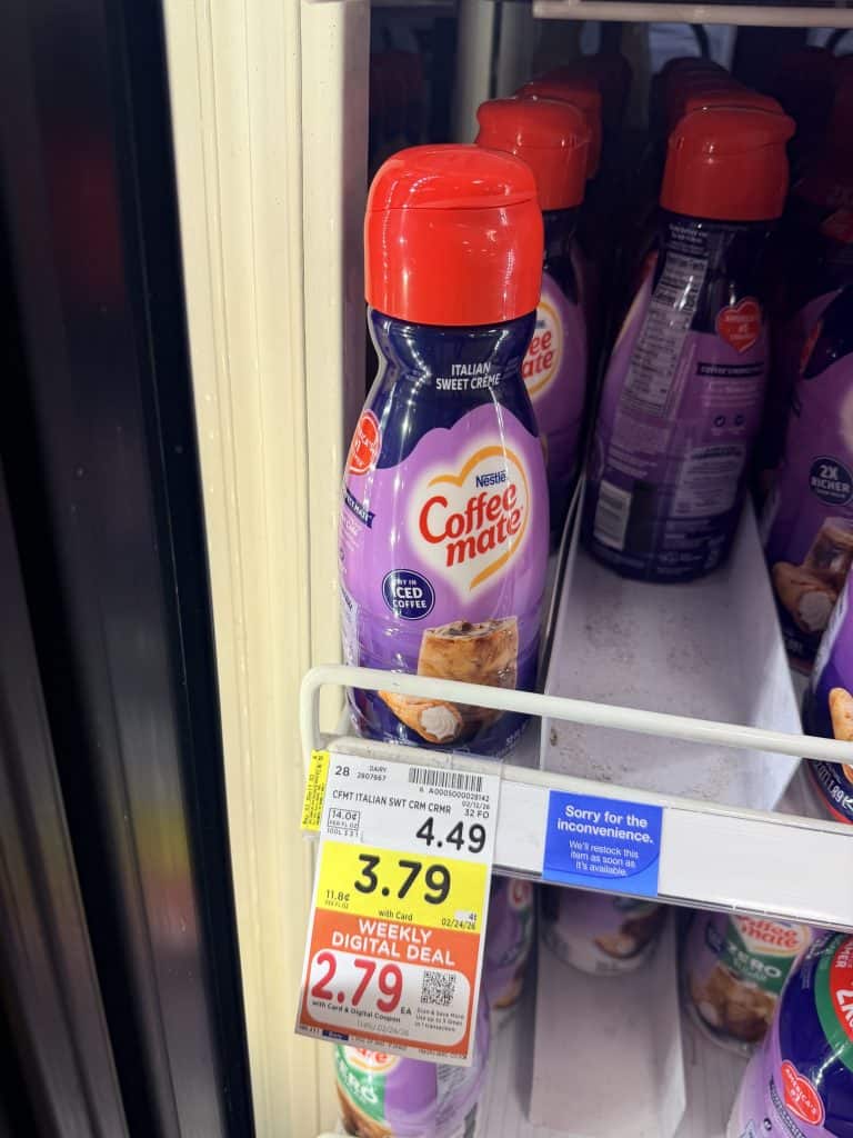 Coffee mate Creamer Kroger Shelf image