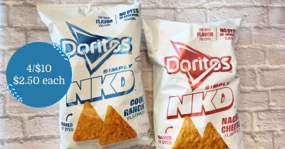 Doritos Simply NKD Cool Ranch and Nacho Cheese Kroger Krazy