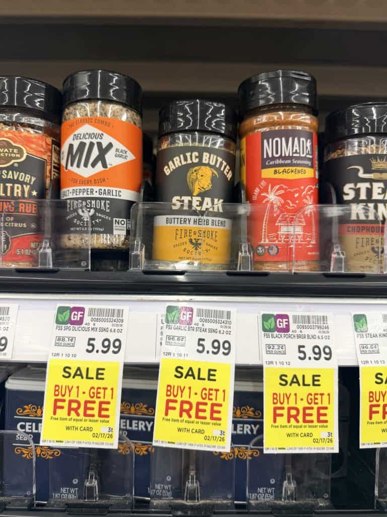 Fire and Smoke Seasonings Kroger Shelf image 