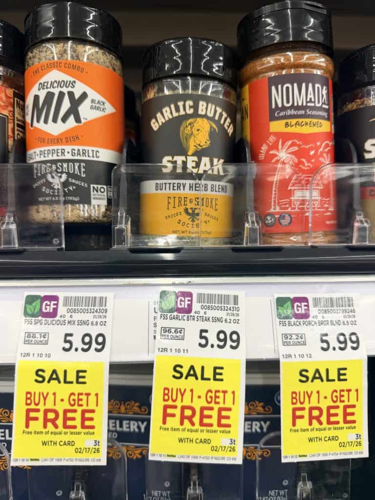 Fire and Smoke Seasonings Kroger Shelf image 