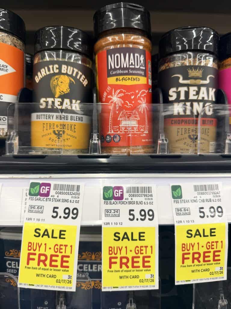 Fire and Smoke Seasonings Kroger Shelf image 