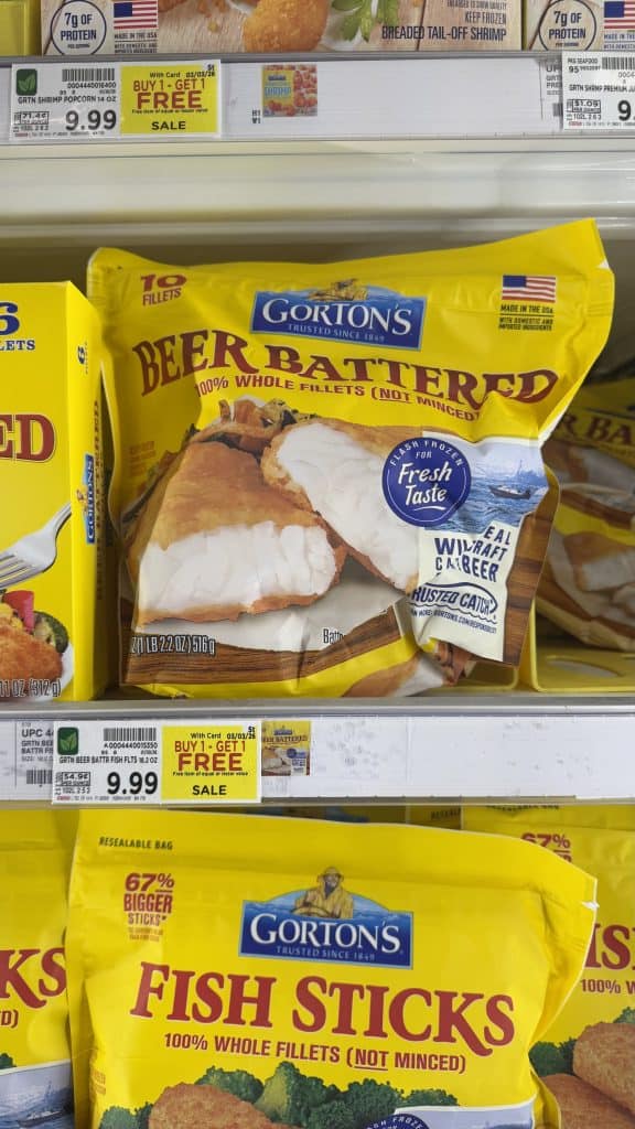 Gorton's Seafood Kroger Shelf Image (1)