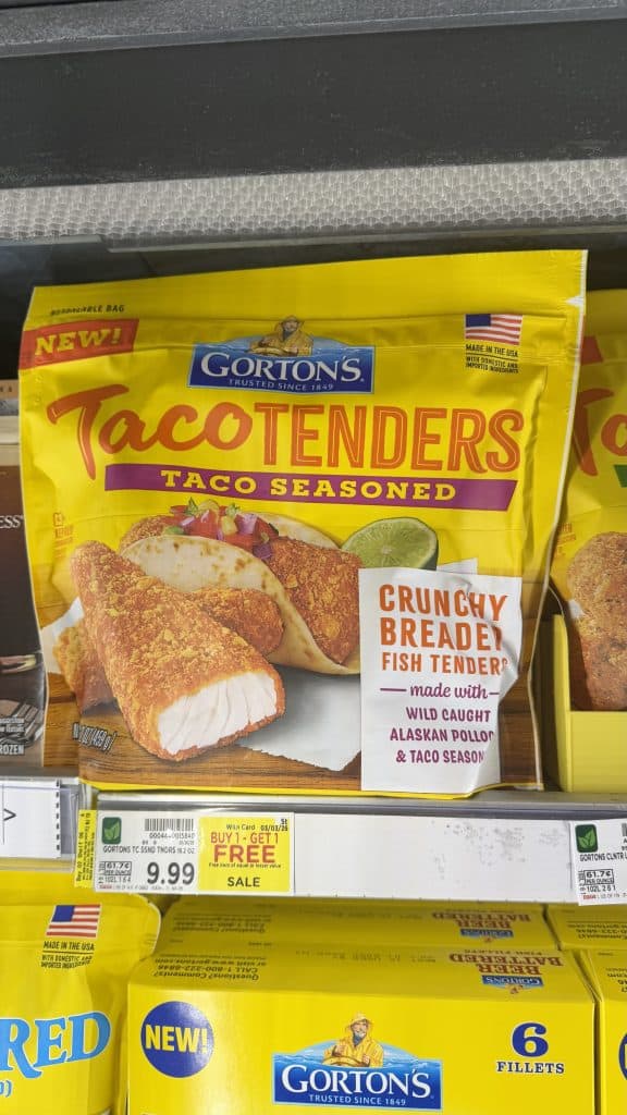 Gorton's Seafood Kroger Shelf Image