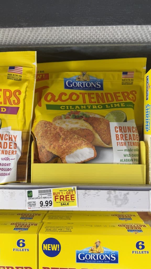 Gorton's Seafood Kroger Shelf Image