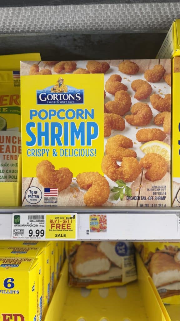 Gorton's Seafood Kroger Shelf Image