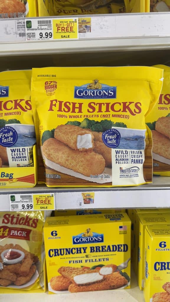 Gorton's Seafood Kroger Shelf Image