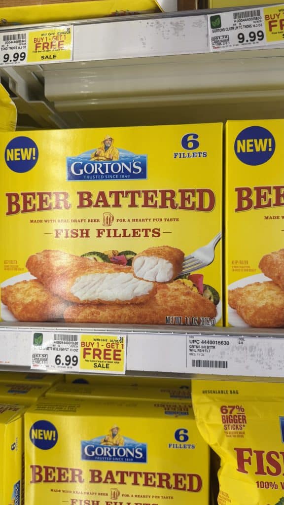 Gorton's Seafood Kroger Shelf Image