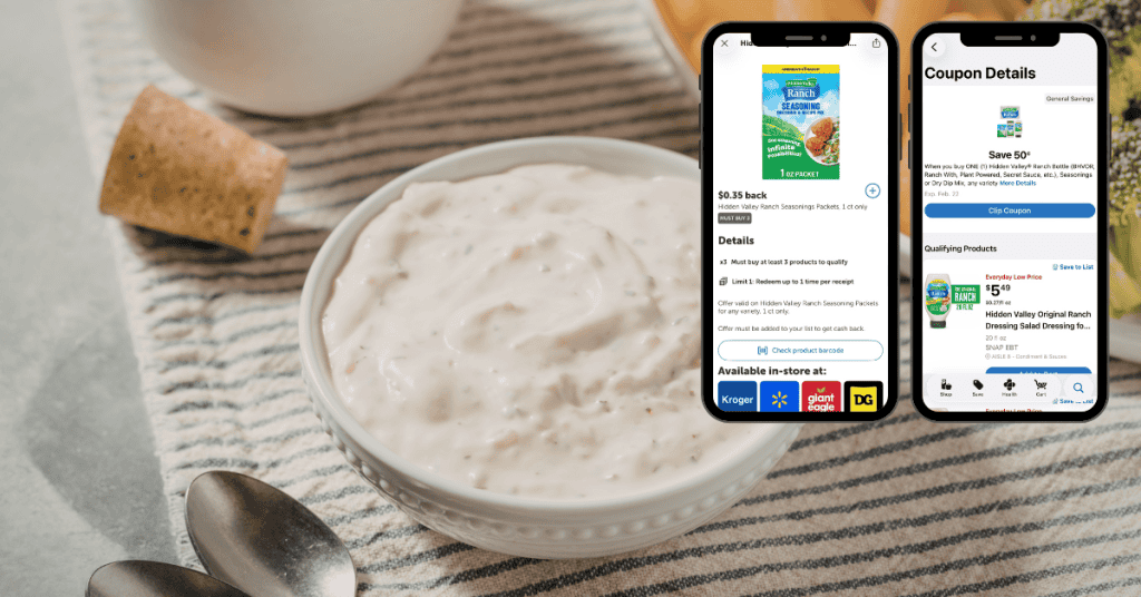Hidden Valley Ranch Seasoning Packets kroger