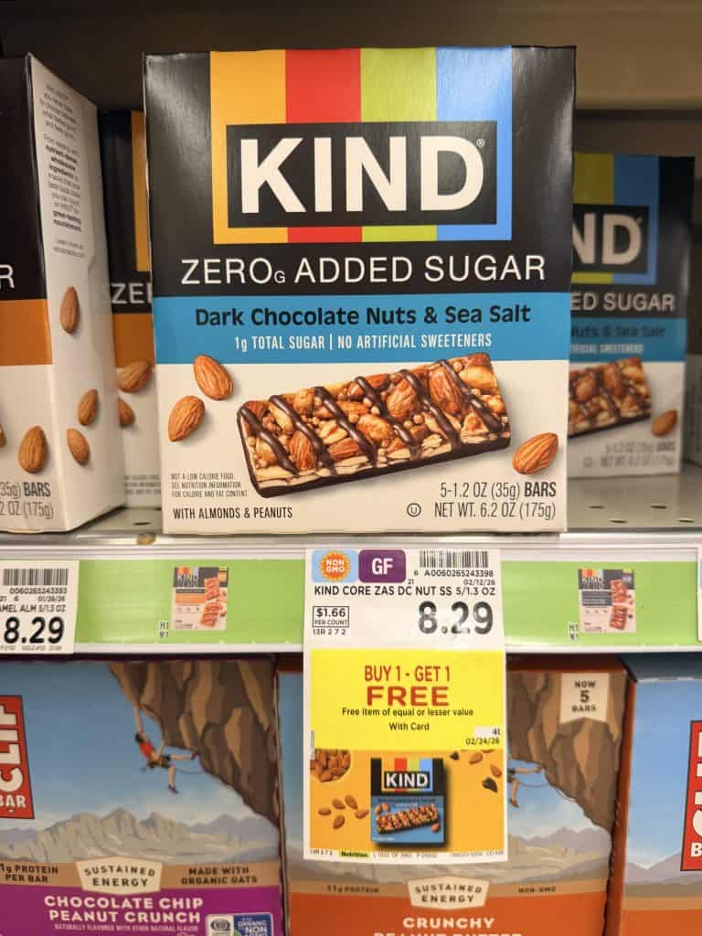 Kind Bars Kroger Shelf image