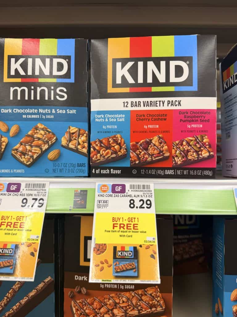 Kind Bars Kroger Shelf image