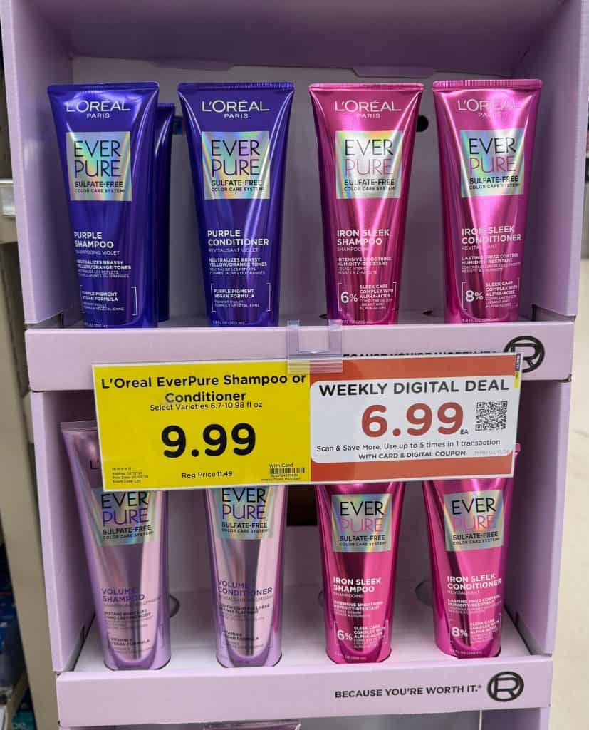 L'Oreal Paris Ever Shampoo and Conditioner Kroger Shelf image