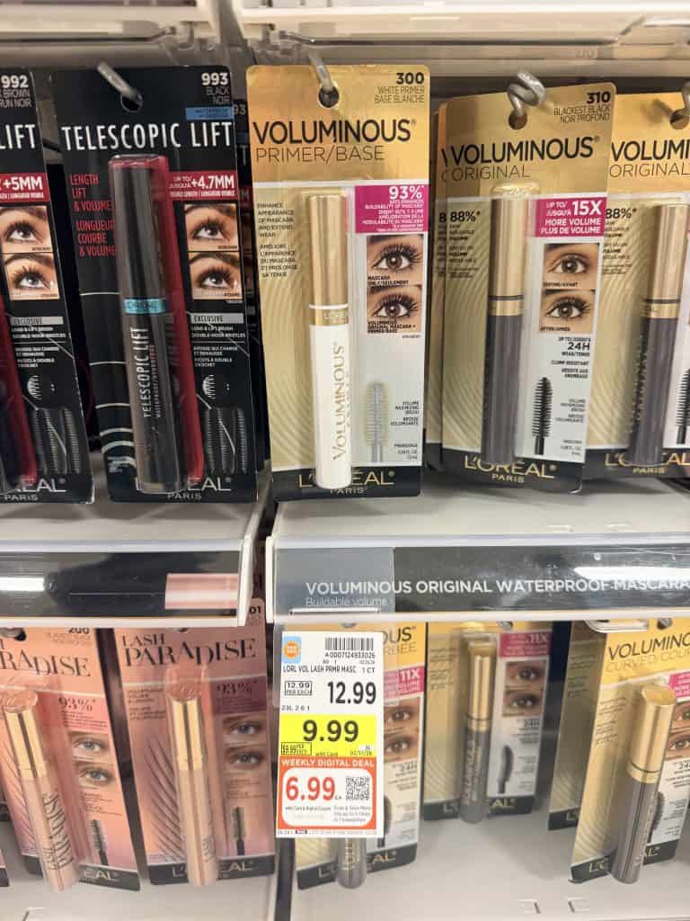 L'Oreal Paris Ever Shampoo and conditioner and Voluminous Mascara Kroger Shelf image